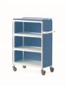 Linen Distribution Cart, Three Shelf Blue Cover Linen Distribution Cart, Three Shelf Blue Cover
