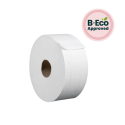 Jumbo Toilet Rolls, 2Ply 300m: White