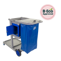 Recycled Janitor Cart With Vinyl Bag