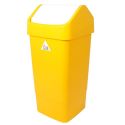 Flip Top Bin 50L Yellow