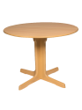 Pedestal Dining Table 1020mm Round, Natural