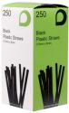 Black Jumbo Flexi Straws box 250
