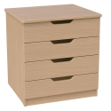 Europa Couture: 4 Drawer Chest-Light Oak