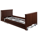 Elite Profiling Bed Low Without Side Rails, Walnut