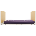 Super Low Profiling Bed With Integral Mattress Platform Extension