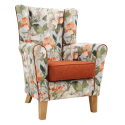 Hadnall Poppy Lounge Chair with Wings