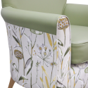 Wildflower Lemon Lounge Chair closeup
