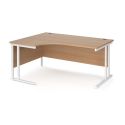Left Hand Ergonomic Desk 1600mm Wide