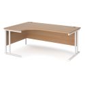 Left Hand Ergonomic Desk 1800mm Wide