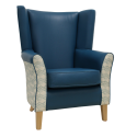 Claremont Azura Teal Lounge Chair with Wings Claremont Azura Teal Lounge Chair with Wings