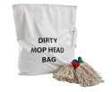Mop Head Bag - Washable, White Mop Head Bag - Washable, White
