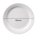 Olympia Athena - Narrow Rimmed Plates 165mm (Pack Of 12)