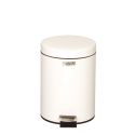 Metal Bathroom Pedal Bin 3L: White Metal Bathroom Pedal Bin 3L: White