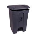 45Ltr Grey Plastic Pedal Bin
