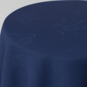 Round Table Cloth with Rose Design (68in / 173cm) - 10 COLOURS AVAILABLE