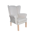 Richmond High Back Chair With Wings In Lunar Scorpio Cream - Express Richmond High Back Chair With Wings In Lunar Scorpio Cream - Express