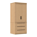 Samson 2 Door 3 Drawer Wardrobe In Lissa Oak