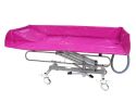 Crystal Manual Adj Height Shower Trolley with Fixed Platform, Length 192cm