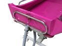 Crystal Manual Adj Height Shower Trolley with Fixed Platform, Length 192cm