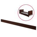 Single Side Rail for Elite Low Profiling Bed in Walnut