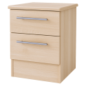 Europa Urban 2 Drawer Bedside With Lockable Top Drawer-Bardolino Europa Urban 2 Drawer Bedside With Lockable Top Drawer-Bardolino