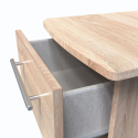 Europa Urban: 3 Drawer Bedside With Lockable Top Drawer-Bardolino