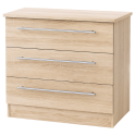 Urban 3 Drawer Wide Chest In Bardolino Urban 3 Drawer Wide Chest In Bardolino
