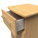 Europa Urban 3 Drawer Bedside In Modern Oak