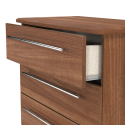 Europa Urban 4 Drawer Chest: Noche Walnut