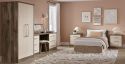 Voyage Wardrobe In Lissa Oak With Cream Doors Voyage Wardrobe In Lissa Oak With Cream Doors