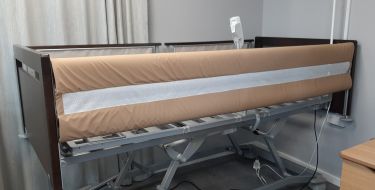 2 Bar HD Zip Fastening Cot Bumpers: Beige