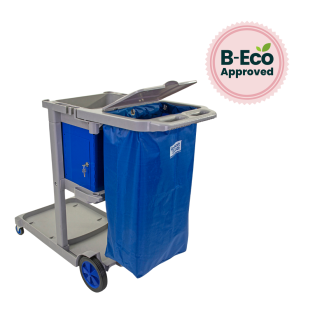 Recycled Janitor Cart With Vinyl Bag