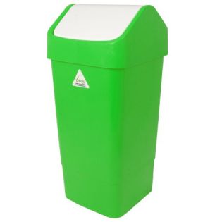 Flip Top Bin 50L Green