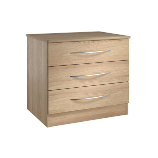Banbury 3 Drawer Wide Chest in Lissa Oak