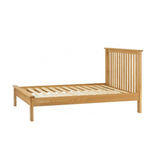 Oak Portland Wooden Bed: 3ft & 4'6ft