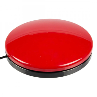 Nurse Call Stereo Big Red Button (2 Black Rings)