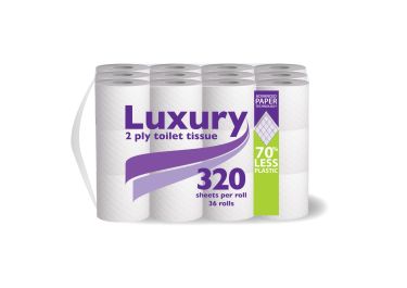 Toilet Tissue 2Ply White, 320 Sheet