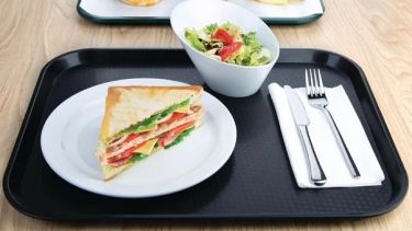 Black Food Tray 450x350mm