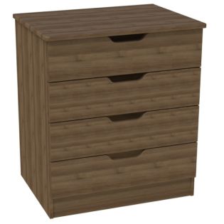 Europa Couture: 4 Drawer Chest-Walnut