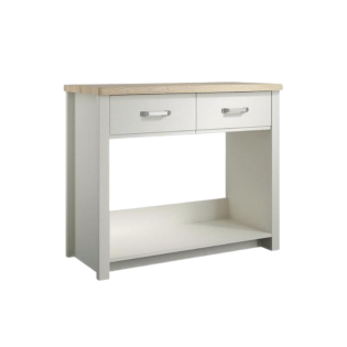 Darton Console Table In Mountain Oak And Mussel