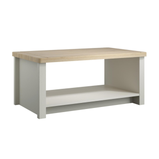 Darton Rectangular Coffee Table In Mountain Oak And Mussel