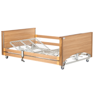Astro Bariatric 1200 w Profiling Bed, With Rails, Oak