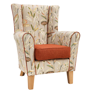 Hadnall Wildflower Lounge Chair with Wings