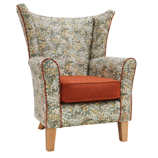 Claremont Blossom Lounge Chair with Wings