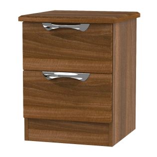 Europa Viva Noche: 2 Drawer Bedside With Lockable Top Drawer