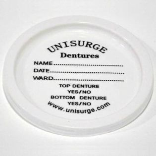 Disposable Denture Pot Lid Printed X 100