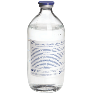 SALINE SOLUTION 500ML PLASTIC BOTTLE (12)