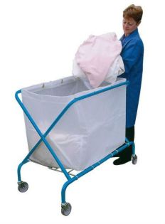 Large Laundry Trolley Bag White