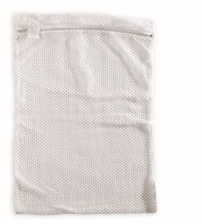Zipped Mesh Bag With Tag 46 X 64 cm: White