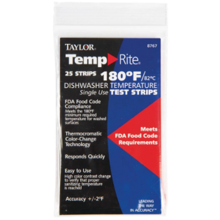 Dishwasher Temperature Test Strips (25 Pack)